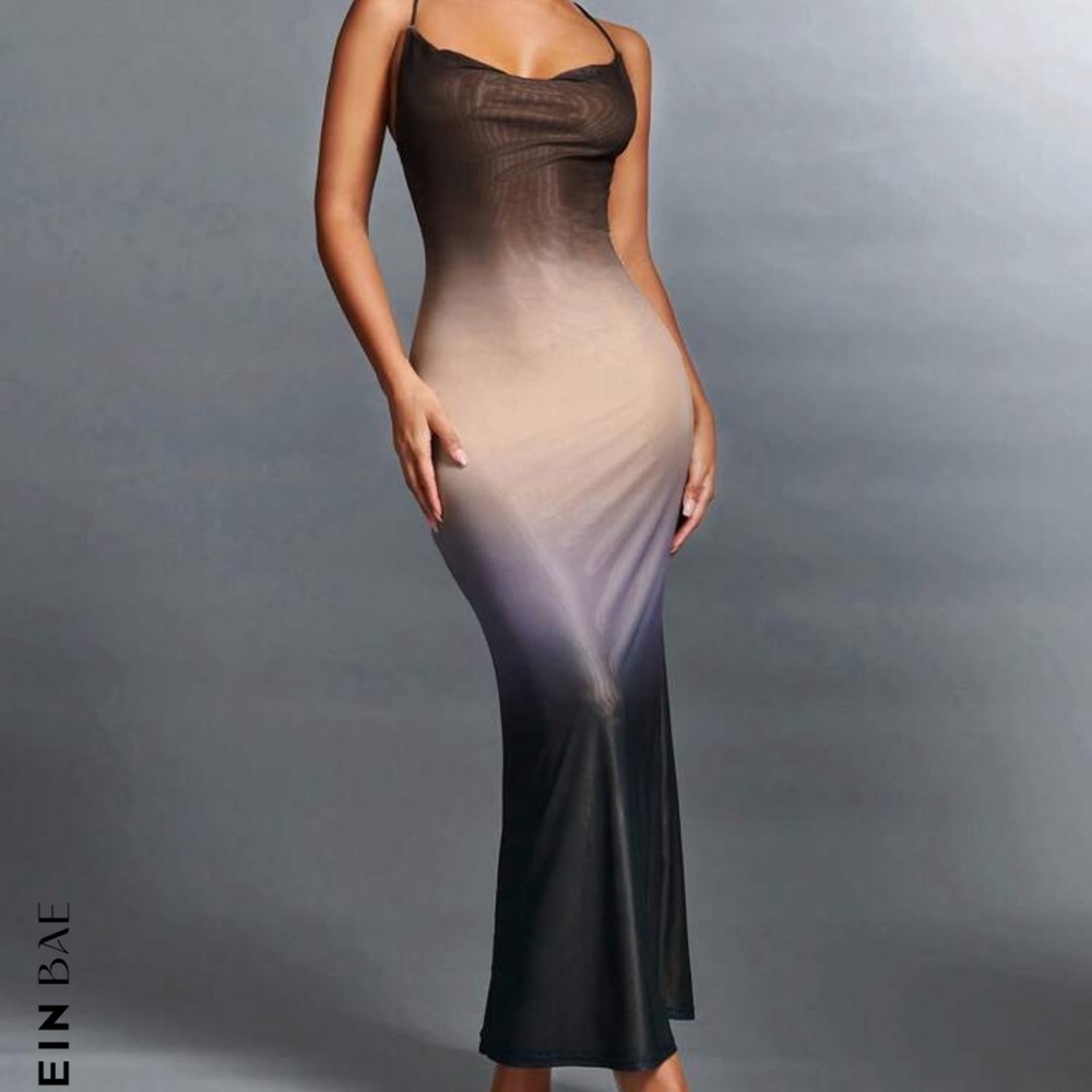Shein Bae Ombre Maxi Dress